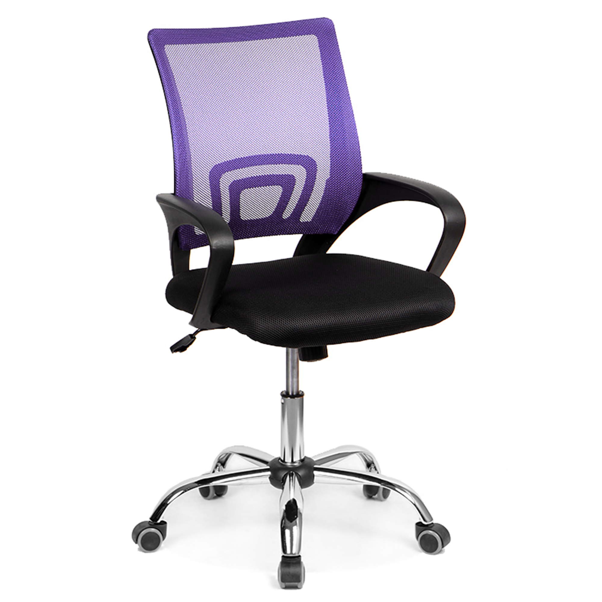 Крісло офісне GOODWIN Netway з сіткою, чорно-фіолетовий